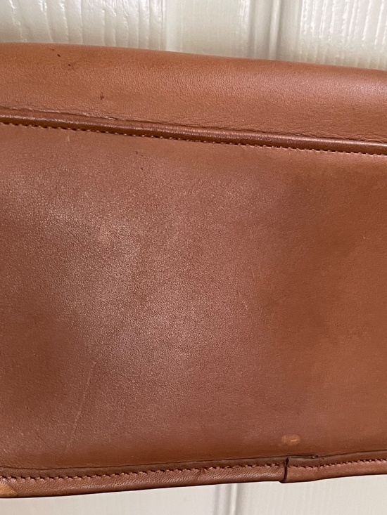 Vintage Coach Dinky Bag Brown Leather Crossbody Original Hang Tag - Picture 10 of 16